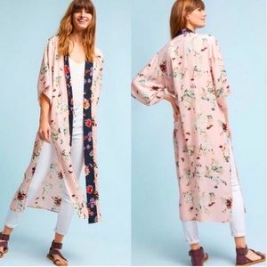 Anthropologie pink kimono